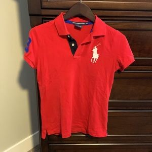 Ralph Lauren Sport Polo Shirt (Red) - Size Small